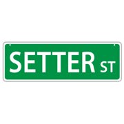 Plastic Street Signs SETTER STREET ENGLISH, GORDON | Dogs, Gifts