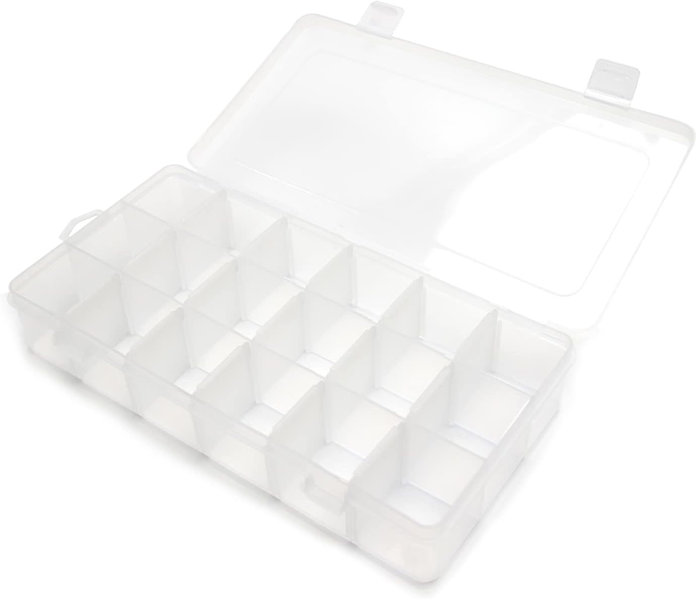 Plastic String Organizer Box With Dividers, 9.06x6.30x2.36 inch ...