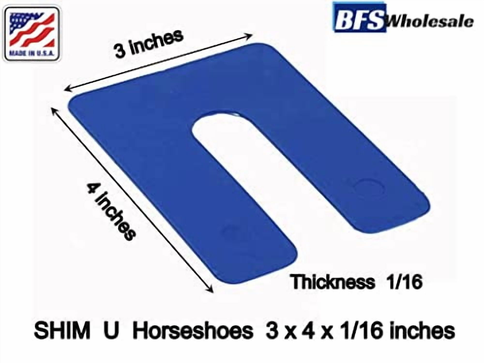 Plastic Structural Shim Horseshoes U Shape, Size: 3