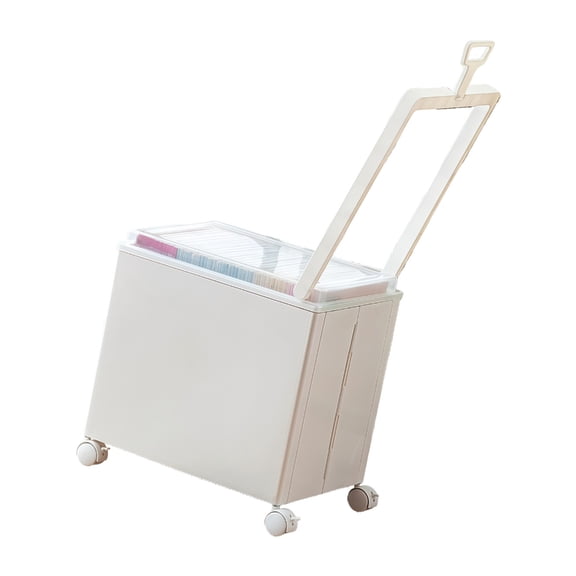 Plastic Sturdy Storage Box Having Wheels For Various Household Needs