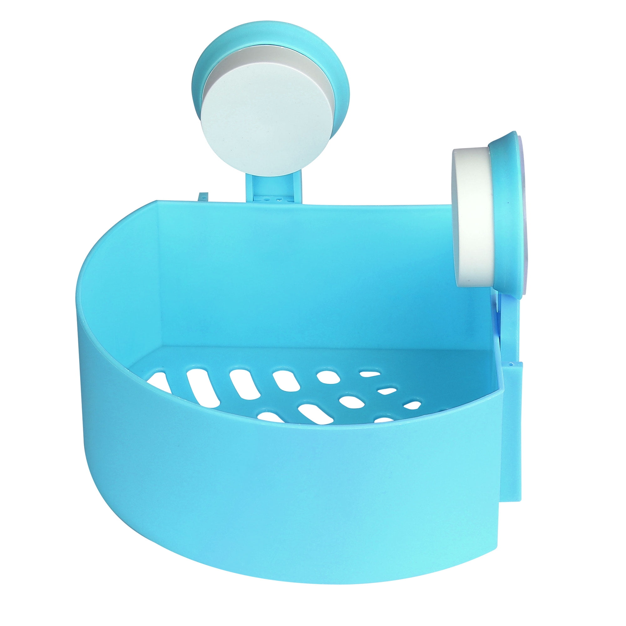 Plastic Suction Wall Corner Rack Bin Shower Basket, Water Resistant
