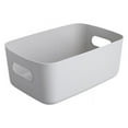 thumbnail image 1 of Plastic Sundries Storage Box, Stackable Storage Basket with Built-in Handles Desktop Clothes Toys Books Sundries Snacks Organizing Container Bin, 1 of 5