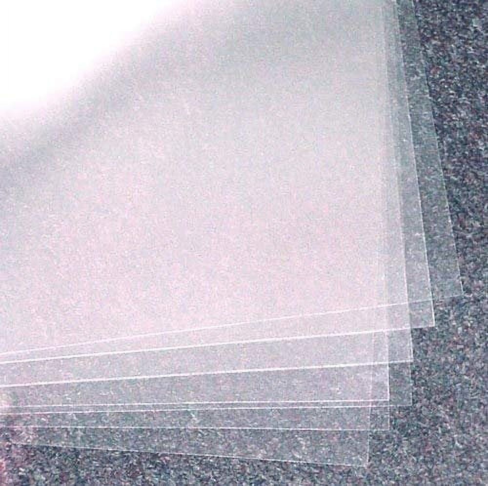 Plastic Suppliers 4 Mil Clear Acetate Sheets 16 Inch x 24 Inch, Pack of 10  