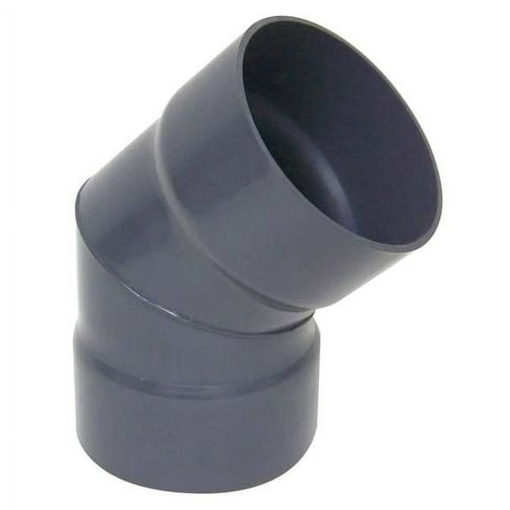 Plastic Supply 45 Degree Elbow, 6 in Duct Dia, Type I PVC, 13-1/2" L PVCED06