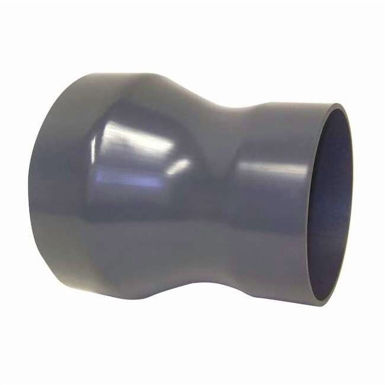 Duct Reducer, 6 in x 4 in Duct Dia, Type I PVC, 8-3/4" L PVCR06X04