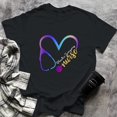thumbnail image 1 of Plastic Surgery Nurse Watercol Love Heart Stethoscope RN Mom, Small, Black, 1 of 2