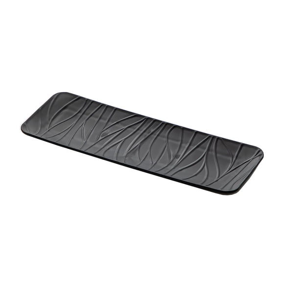Plastic Sushi & Cake Trays - 11.6" x 3.9" Long Rectangle Platters for Appetizers, Charcuterie, Snacks, Desserts, Party Food Display | Stackable Kitchen Countertop Tray Set | BPA-Free