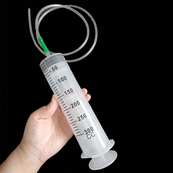 Plastic Syringe Oil Extractor with 1m Hose for Car Fluids
