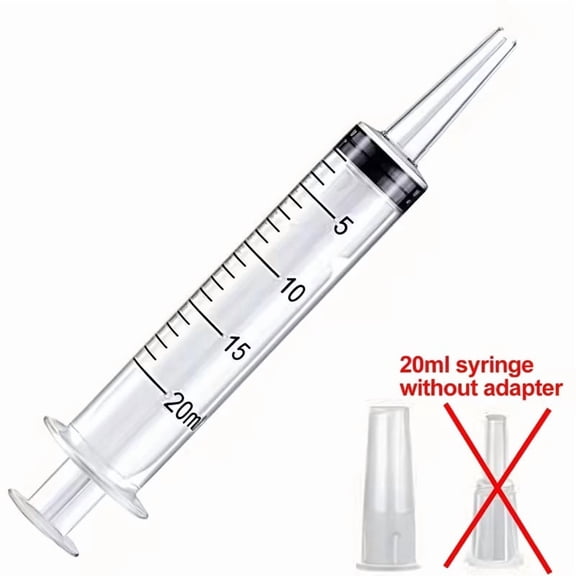 Plastic Syringes 20ml 60ml 100ml for Liquid Transfer, Lab & Plant Care