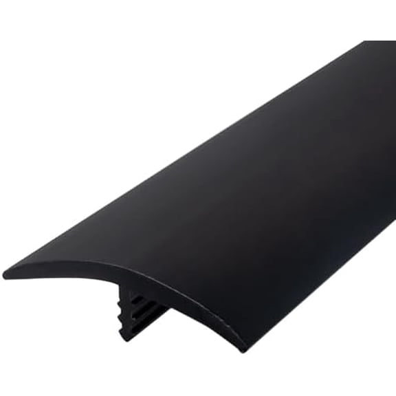 Plastic T-molding 1-1/2 Inch Black Flexible Polyethylene Center Barb Tee Moulding 25 Foot Coil$$Tools & Hardware Other