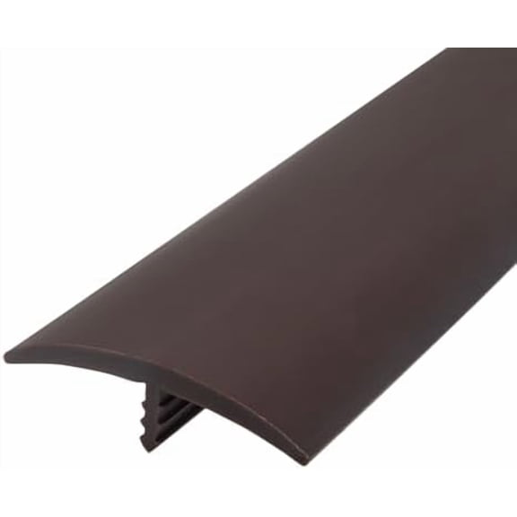 Plastic T-molding 1-1/2 Inch Dark Chocolate Brown Flexible Polyethylene Center Barb Tee Moulding 25 Foot Coil$$Tools & Hardware Other