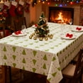 thumbnail image 1 of Plastic Table Cloth Christmas Tablecloth Snowflake Party Decoration Suitable For Christmas Party Decoration Christmas Decor Rectangle Tablecloths, 1 of 7
