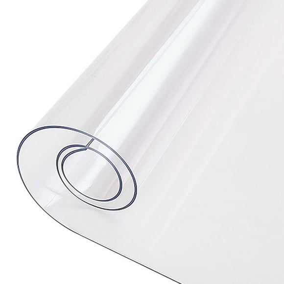 Plastic Table Cloth Table Cloths 1Mm Clear Table Protector Wipeable Dining Tablecloth Desk Pad, Pvc Plastic Table Cover For Office, Dresser, Night Stand, Computer & Writing Desk Tabletop Tab