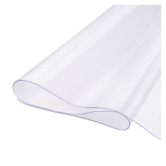 Plastic Table Cover 24 x 48 Inch, 2.0mm Clear PVC Desk Protector