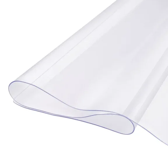 Plastic Table Cover 42 x 72 Inch 2.0 mm Thick Clear PVC Table Protector Waterproof Easy Cleaning Desk Pad for Office Dining Room Dresser Night Stand
