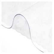 Plastic Table Cover 42 x 72 Inch, Clear Desk Protector - 1.5mm Thick Waterproof Tablecloth for Office, Dining Table, Kitchen, Nightstand