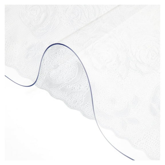 Plastic Table Cover 42 x 78 Inch, Clear Desk Protector - 2mm Thick Waterproof Tablecloth, Rectangle PVC Desk Mat for Office, Dining Table, Kitchen