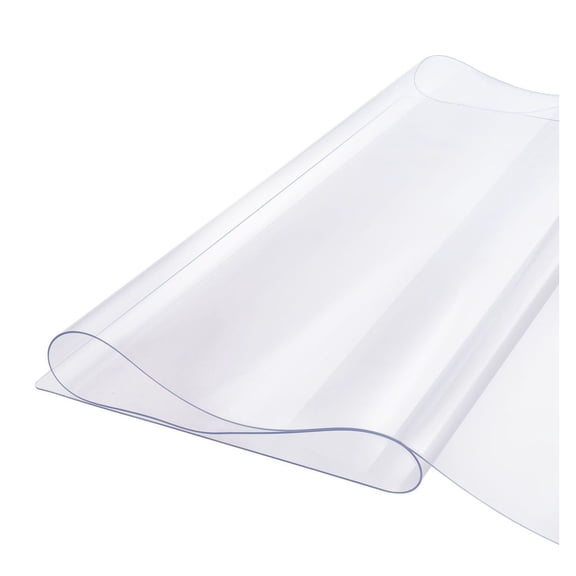 Plastic Table Cover 42x96 Inch Clear PVC Table Protector, Waterproof Desk Pad for Dining Room Office Kitchen Table, Rectangle Tablecloth