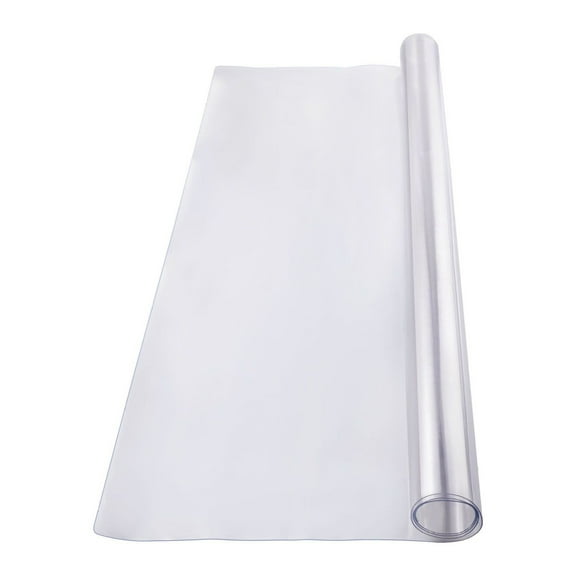 Plastic Table Cover 54x54 Inch, 2.0mm Clear PVC Table Protector, Waterproof Desk Mat, Easy Cleaning Tablecloth for Dining Table, Office Desk, Kitchen Counter