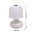 thumbnail image 1 of Plastic Table Lamp for Nightstand 3x5" - Small Bedside Lamp for Bedroom, Living Room, Side Tables, College Dorm, Office, White, 1 of 6