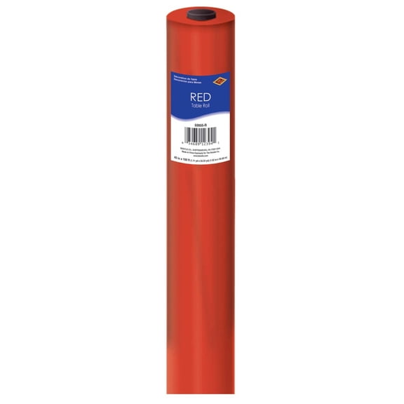 Party Supplies Plastic Table Roll - Red 40