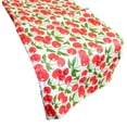 thumbnail image 1 of Plastic Table Runner Non-Slip Flannel Backing - Cherries, 1 of 2