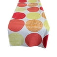 thumbnail image 1 of Plastic Table Runner Non-Slip Flannel Backing - Large Circles Warm, 1 of 1