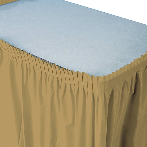 Plastic Table Skirt, 14-Feet long