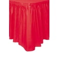 thumbnail image 1 of Plastic Table Skirt, 14 ft, Red, 1ct, 1 of 3