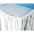 Plastic Table Skirt, White