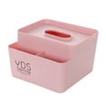 thumbnail image 1 of Plastic Table Tissue Holder Paper Napkin Storage Container Box Desk Organizer(Pink), 1 of 1