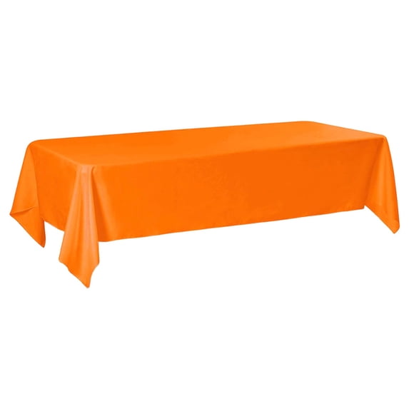 Plastic Tablecloth 54 x 108 Inch Disposable Table Cover for 6FT Rectangle Tables Leakproof Thick PEVA Table Cloth for Picnic Party Wedding Buffet Dining Protection