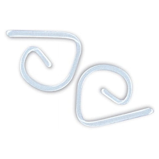 Plastic Tablecloth Clips, 2 in, Clear, 24ct