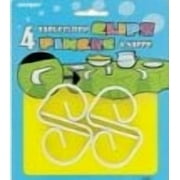 Plastic Tablecloth Clips, 2 in, White, 4ct