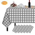 thumbnail image 1 of Plastic Tablecloths for Rectangle Tables 6 Pack 54" x 108" Party Table Cloths Disposable for 6 to 8 Foot Tables Indoor or Outdoor Parties Birthdays Weddings Christmas Anniversary Buffet Table, 1 of 7
