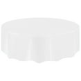 thumbnail image 1 of Plastic Tablecloths Table Covers Circle Bridal Shower Party Tablecovers Solid Table Cloths for Picnic Birthday Wedding Banquet Parties Round Table Use, 1 of 2