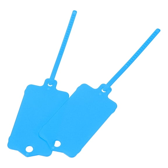Plastic Tags Key Label Tags for Plastic Tie Mark Product Identification Tags Valve Marking Outdoor Tagging 1.5x2.5 Inch Blue 50Packs