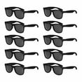thumbnail image 1 of Plastic Tahiti Sunglasses Set of 10, Bulk Pack - UV Protection, Perfect for Party, Beach, Outdoor - Black, 1 of 8