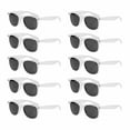 thumbnail image 1 of Plastic Tahiti Sunglasses Set of 10, Bulk Pack - UV Protection, Perfect for Party, Beach, Outdoor - White, 1 of 8