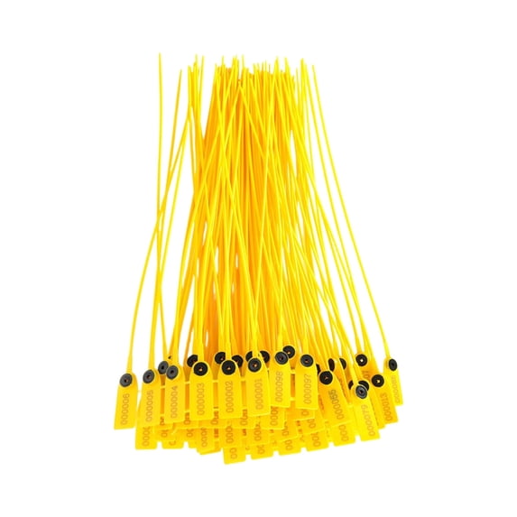 Plastic Tamper Seals Zip Ties for Fire Extinguishers Pull Tite Security Tags Numbered Disposable Tie