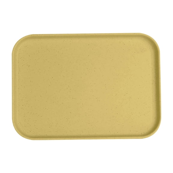 Plastic Tea Cups Tray with Imitation Wood Grain Design for Dining, Snacks, and Party Appetizers