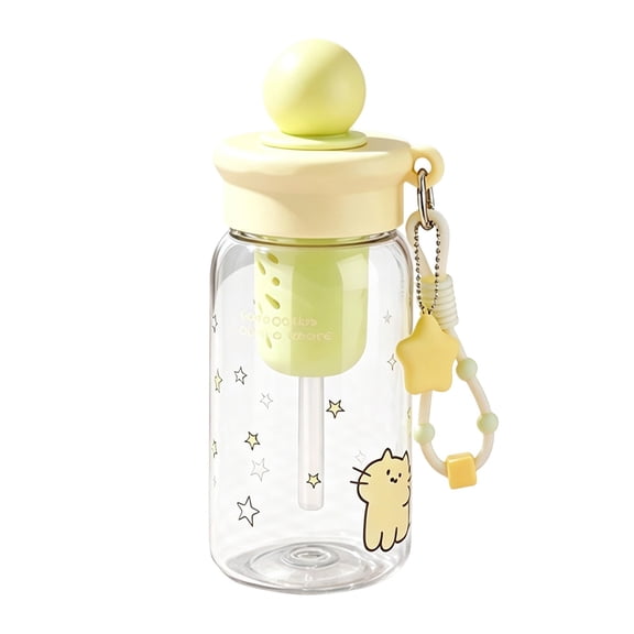 Plastic Tea Separation Straw Cup Leak-Proof Detachable Tea Infuser Reusable Portable Water Cup for Home Office Travel