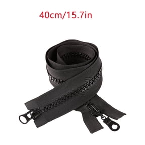 Plastic Teeth Zipper for Garments - Smooth Operation Open Zipper for Jackets Coats Down Jackets Windbreakers and Garment Sewing & Repair C