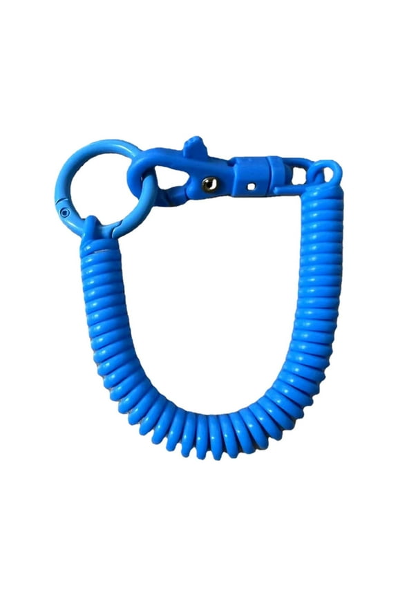 Plastic Telescopic Spring Key Chain Lanyard for Keys, Phone Accessories, Handbag Decoration, Versatile Use, Durable and Convenient I