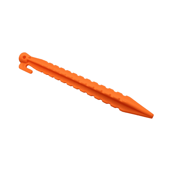 Plastic Tent Stakes - 8.8 Inch Wind-Resistant Pegs Tent Stakes Heavy Duty Tent Pegs Canopy Stakes Spike Hook, Plastic Stakes Awning Camping Pegs for Camping Outdoor Garden Lawn Stake(Orange,8.8x0.7")