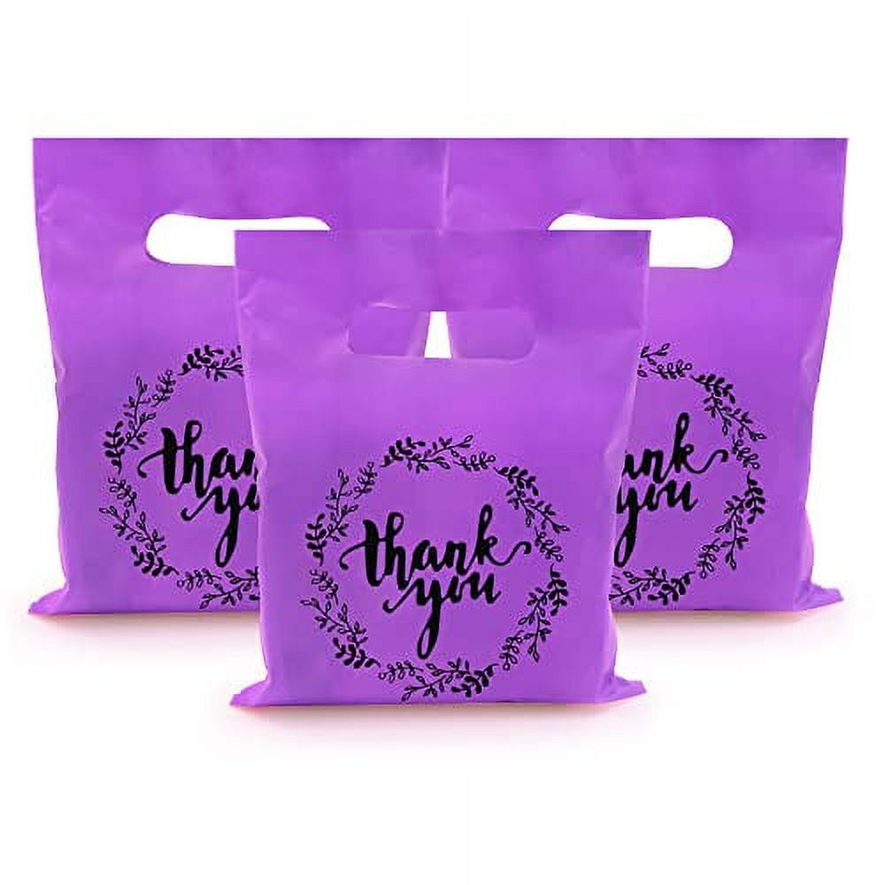 Plastic Thank You Merchandise Bags Party Present Bags Candy Cookie
