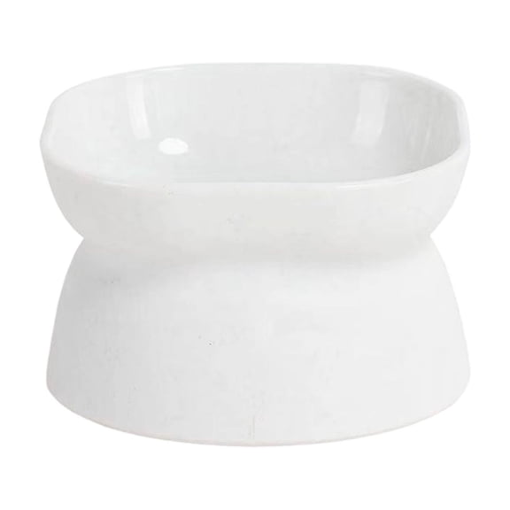 Plastic Tilted Elevated Cat Bowls Raised Cat Food Bowls Elevated Feeding Dish for Flat Faced Kitten Kitty Pets Supplies