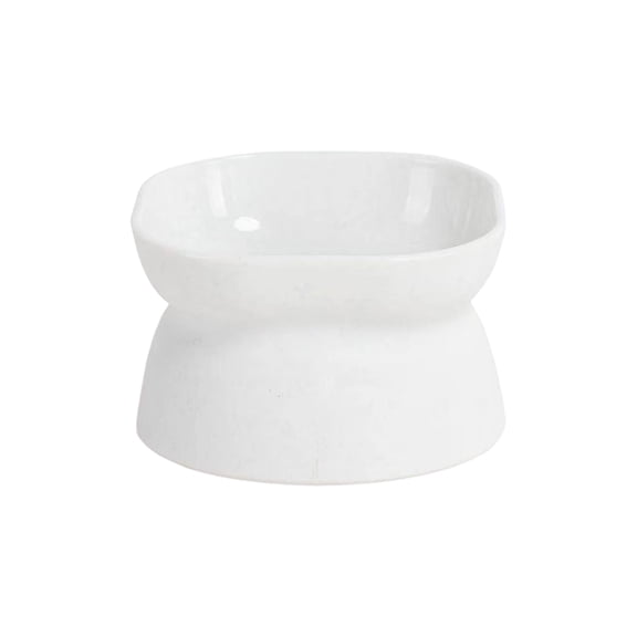 Plastic Tilted Elevated Cat Bowls Raised Cat Food Bowls Elevated Feeding Dish for Flat Faced Kitten Kitty Pets Supplies