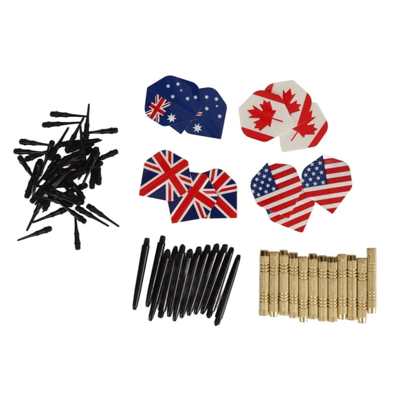 Plastic Tip Darts For Electronic Boards, 12 Complete Darts, Easy Replacement Tips Included