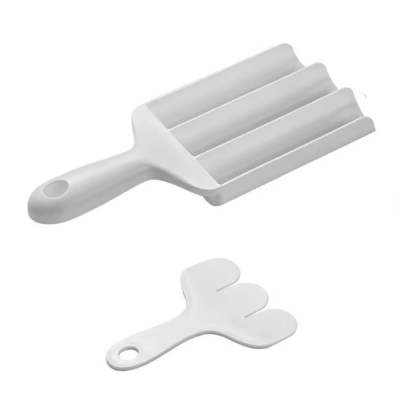 Plastic Toast Bread Slicer Guide and Spreader Set with Handle for Even Slicing and Spreading in Kitchen Use